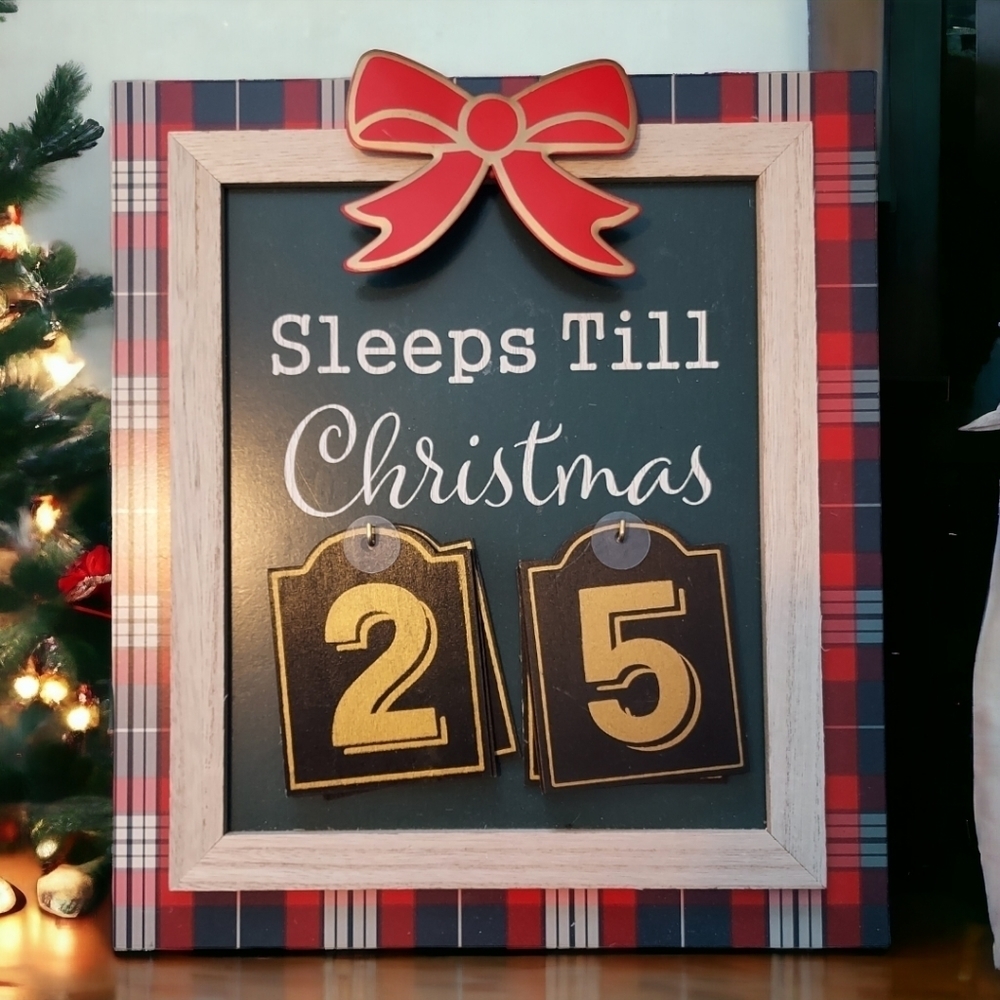 Christmas Countdown Plaque
